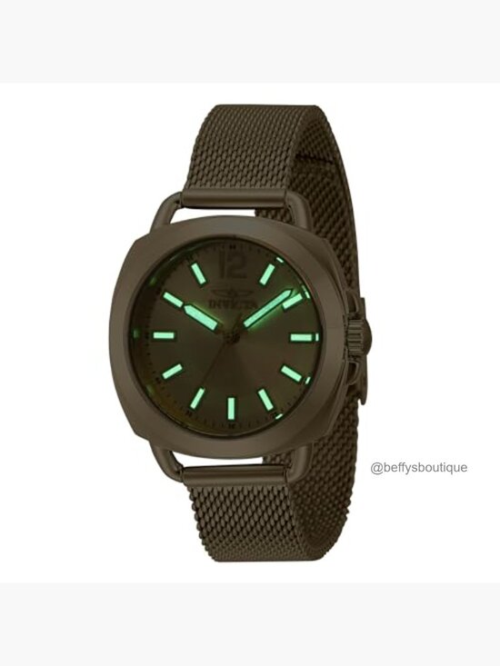 32mm Stainless Steel Quartz Wrist Watch with Crystal Accents main image 5